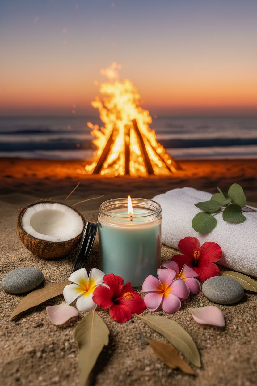 Bonfire on the Beach Candle