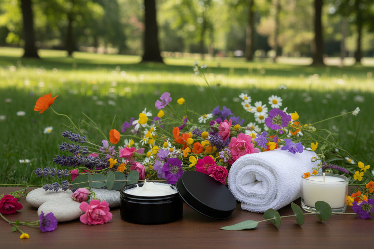 Amazing tallow body cream made with premium beef tallow, jojoba oil, olive oil, beeswax, and arrowroot powder. Scented with wildflowers and fresh air fragrances.