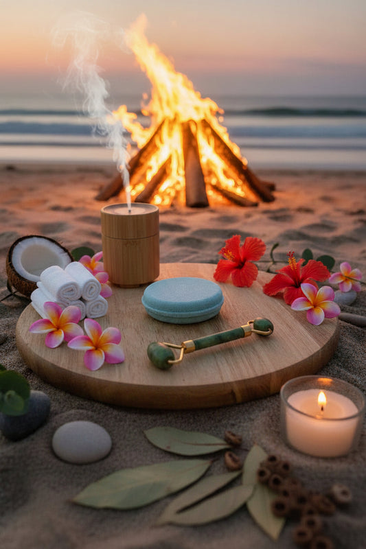 Bonfire on the Beach Shower Steamer